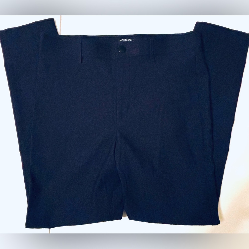 MARIO SERRANI ITALY Size 8 Women’s Deep Navy Blue Trousers, Dress Pants, Stretch